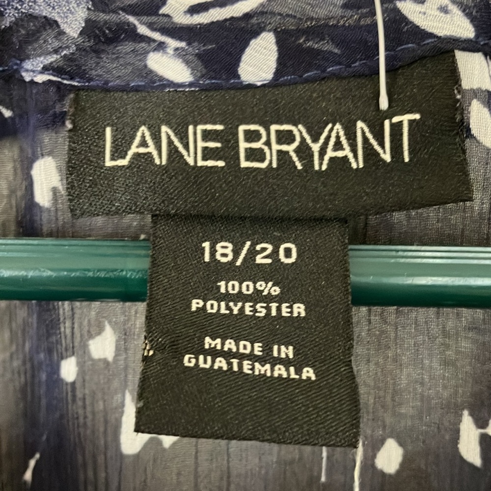 Lane Bryant Sheer Floral Top, 18 - Picture 5 of 7